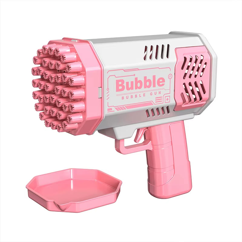 LED Bubble Machine — 40 Holes, Thousands of Bubbles Instantly!y Gift Toy(Without Bubble Water)